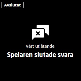 Avvisat klagomål